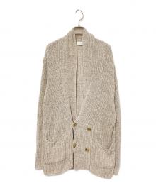 FILIPPO DE LAURENTIIS（フィリッポ・デ・ローレンティス）の古着「ダブルショールカラーニットカーディガン」｜ベージュ