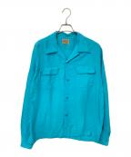 STYLE EYESスタイルアイズ）の古着「Rayon Bowring Shirt “SADDLE”」｜ブルー