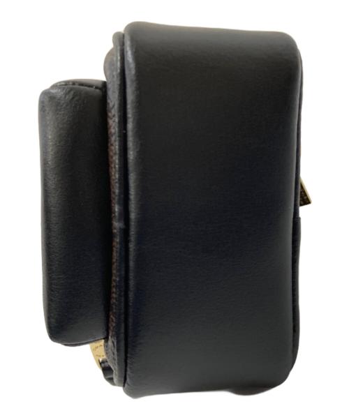 COACH（コーチ）COACH (コーチ) ミニ コート バックパック バッグチャーム ブラック×ブラウン サイズ:下記参照の古着・服飾アイテム