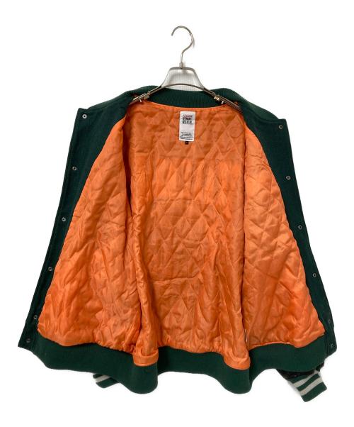 VISION STREET WEAR（ヴィションストリートウェアー）VISION STREET WEAR (ヴィションストリートウェアー) スタジャン グリーン×ブラック サイズ:Lの古着・服飾アイテム