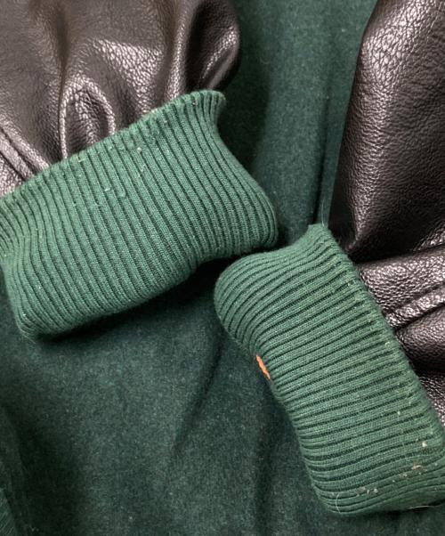 VISION STREET WEAR（ヴィションストリートウェアー）VISION STREET WEAR (ヴィションストリートウェアー) スタジャン グリーン×ブラック サイズ:Lの古着・服飾アイテム