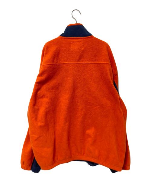 REEBOK（リーボック）REEBOK (リーボック) ハーフジップフリースジャケット ネイビー×オレンジ サイズ:XLの古着・服飾アイテム
