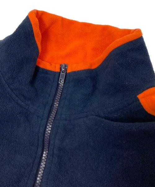 REEBOK（リーボック）REEBOK (リーボック) ハーフジップフリースジャケット ネイビー×オレンジ サイズ:XLの古着・服飾アイテム