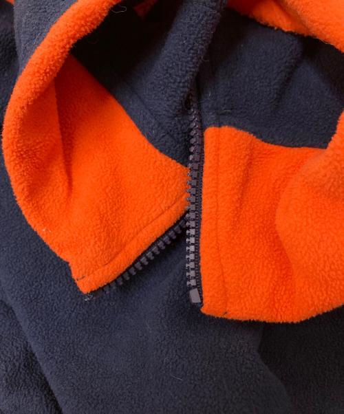 REEBOK（リーボック）REEBOK (リーボック) ハーフジップフリースジャケット ネイビー×オレンジ サイズ:XLの古着・服飾アイテム