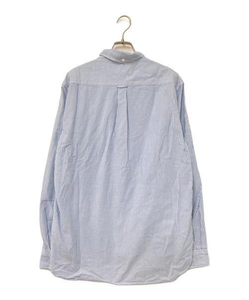 BEAMS PLUS（ビームスプラス）BEAMS PLUS (ビームスプラス) ストライプBDシャツ ブルー×ホワイト サイズ:Lの古着・服飾アイテム