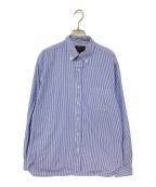 BEAMS PLUSビームスプラス）の古着「ストライプBDシャツ」｜ブルー×ホワイト