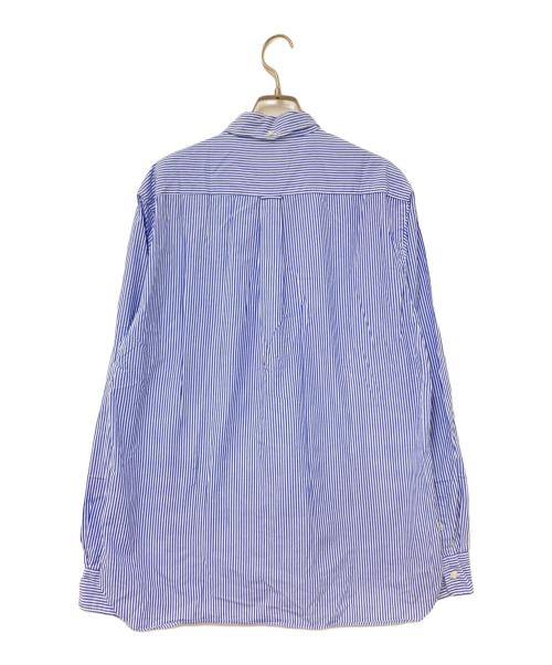 BEAMS PLUS（ビームスプラス）BEAMS PLUS (ビームスプラス) ストライプBDシャツ ブルー×ホワイト サイズ:Lの古着・服飾アイテム