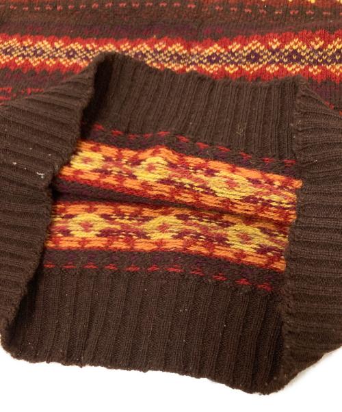 BEAMS PLUS（ビームスプラス）BEAMS PLUS (ビームスプラス) Jamieson & Smith (ジェミソンアンドスミス) 別注ウールニットベスト ブラウン サイズ:下記参照の古着・服飾アイテム