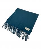 JOHNSTONS OF ELGIN×BEAMS Fジョンストンズオブエルガン×ビームスエフ）の古着「カシミヤ ソリッド ストール」｜グリーン