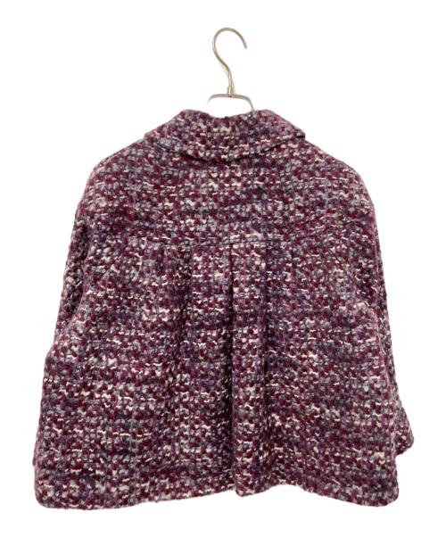 Max Mara Studio（マックスマーラ ストゥディオ）Max Mara Studio (マックスマーラ ストゥディオ) ツイードジャケット パープル サイズ:38の古着・服飾アイテム