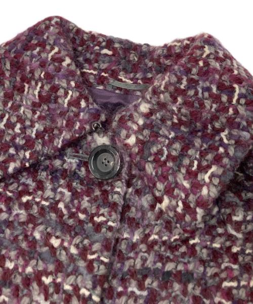 Max Mara Studio（マックスマーラ ストゥディオ）Max Mara Studio (マックスマーラ ストゥディオ) ツイードジャケット パープル サイズ:38の古着・服飾アイテム