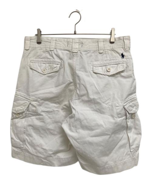 POLO RALPH LAUREN（ポロ・ラルフローレン）POLO RALPH LAUREN (ポロ・ラルフローレン) ハーフカーゴパンツ ホワイト サイズ:36の古着・服飾アイテム