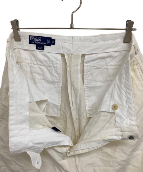 POLO RALPH LAUREN（ポロ・ラルフローレン）POLO RALPH LAUREN (ポロ・ラルフローレン) リネンシルクハーフパンツ ホワイト サイズ:38の古着・服飾アイテム