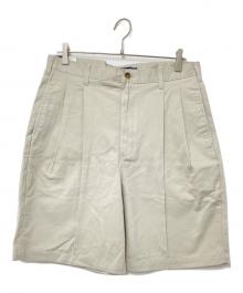 CHAPS（チャップス）の古着「2タックハーフパンツ」｜ベージュ
