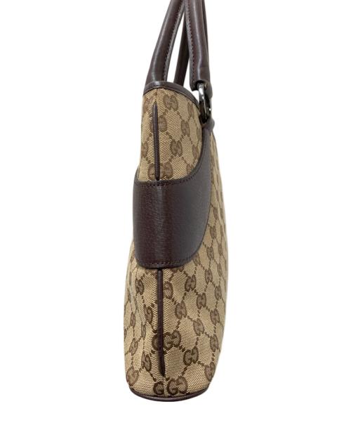 GUCCI（グッチ）GUCCI (グッチ) GGキャンバストートバッグ ブラウン×ベージュ サイズ:下記参照の古着・服飾アイテム