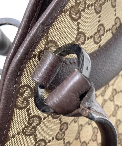 GUCCI（グッチ）GUCCI (グッチ) GGキャンバストートバッグ ブラウン×ベージュ サイズ:下記参照の古着・服飾アイテム