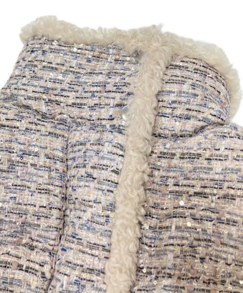 Snidel（スナイデル）Snidel (スナイデル) ツイードダウン ピンクベージュ サイズ:Fの古着・服飾アイテム