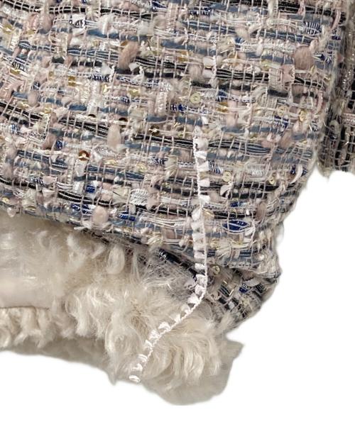 Snidel（スナイデル）Snidel (スナイデル) ツイードダウン ピンクベージュ サイズ:Fの古着・服飾アイテム