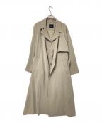 ROSSOロッソ）の古着「バックタックトレンチコート」｜ベージュ