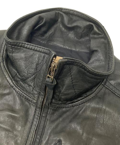 AVIREX（アヴィレックス）AVIREX (アヴィレックス) シングルライダースジャケット ブラック サイズ:Mの古着・服飾アイテム