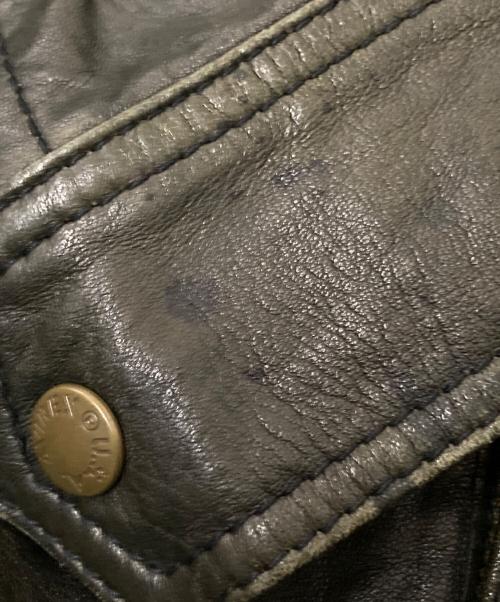 AVIREX（アヴィレックス）AVIREX (アヴィレックス) シングルライダースジャケット ブラック サイズ:Mの古着・服飾アイテム