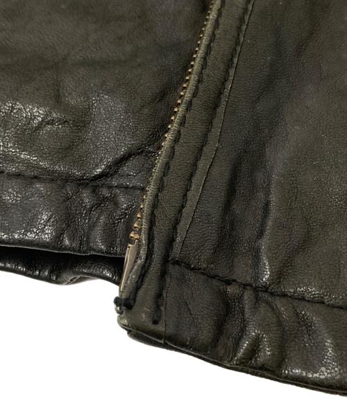 AVIREX（アヴィレックス）AVIREX (アヴィレックス) シングルライダースジャケット ブラック サイズ:Mの古着・服飾アイテム