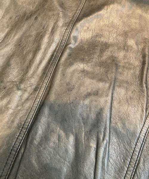 AVIREX（アヴィレックス）AVIREX (アヴィレックス) シングルライダースジャケット ブラック サイズ:Mの古着・服飾アイテム