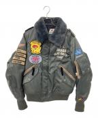 CLAY SMITHクレイスミス）の古着「フライトジャケット」｜オリーブ