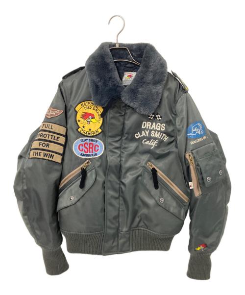 CLAY SMITH（クレイスミス）CLAY SMITH (クレイスミス) フライトジャケット オリーブ サイズ:Mの古着・服飾アイテム