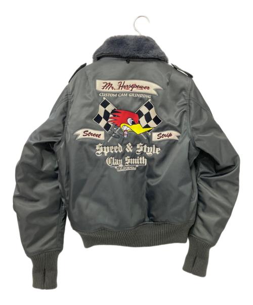 CLAY SMITH（クレイスミス）CLAY SMITH (クレイスミス) フライトジャケット オリーブ サイズ:Mの古着・服飾アイテム