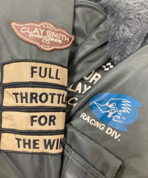CLAY SMITH（クレイスミス）CLAY SMITH (クレイスミス) フライトジャケット オリーブ サイズ:Mの古着・服飾アイテム