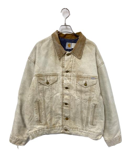 CarHartt（カーハート）CarHartt (カーハート) トラッカージャケット ベージュ サイズ:Lの古着・服飾アイテム