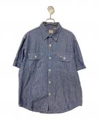 SUGAR CANEシュガーケーン）の古着「BLUE CHAMBRAY WORK SHIRT」｜インディゴ