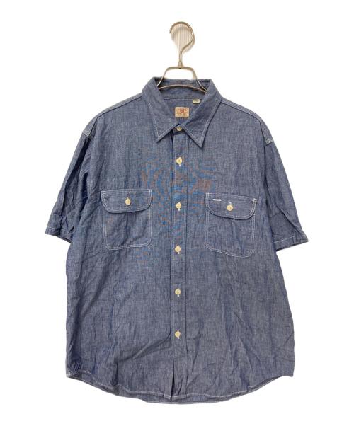 SUGAR CANE（シュガーケーン）SUGAR CANE (シュガーケーン) BLUE CHAMBRAY WORK SHIRT インディゴ サイズ:XLの古着・服飾アイテム