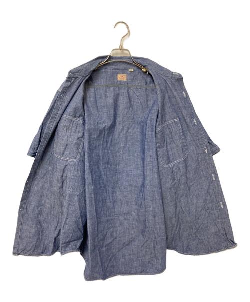 SUGAR CANE（シュガーケーン）SUGAR CANE (シュガーケーン) BLUE CHAMBRAY WORK SHIRT インディゴ サイズ:XLの古着・服飾アイテム