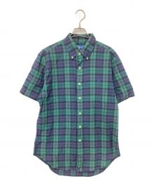 POLO RALPH LAUREN（ポロ・ラルフローレン）の古着「チェック半袖シャツ」｜グリーン