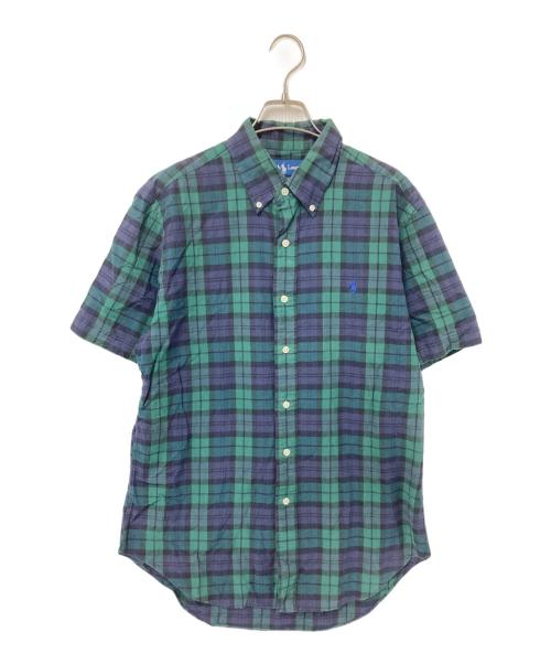 POLO RALPH LAUREN（ポロ・ラルフローレン）POLO RALPH LAUREN (ポロ・ラルフローレン) チェック半袖シャツ グリーン サイズ:Lの古着・服飾アイテム