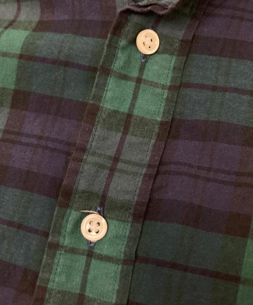 POLO RALPH LAUREN（ポロ・ラルフローレン）POLO RALPH LAUREN (ポロ・ラルフローレン) チェック半袖シャツ グリーン サイズ:Lの古着・服飾アイテム