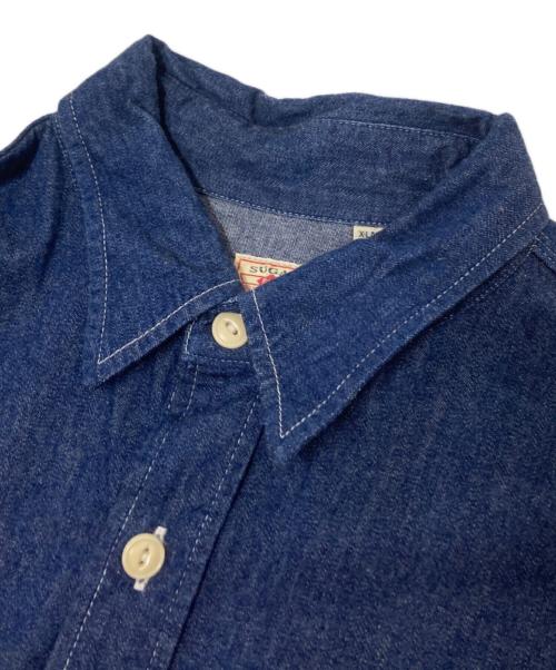 SUGAR CANE（シュガーケーン）SUGAR CANE (シュガーケーン) デニムワークシャツ インディゴ サイズ:XLの古着・服飾アイテム