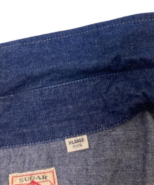 SUGAR CANE（シュガーケーン）SUGAR CANE (シュガーケーン) デニムワークシャツ インディゴ サイズ:XLの古着・服飾アイテム