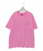 stussyステューシー）の古着「プリントTシャツ」｜ピンク