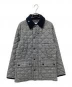 Barbour×SHIPSバブアー×シップス）の古着「別注キルティングジャケット」｜グレー×ブラック