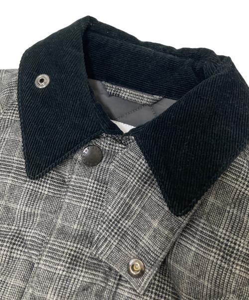 Barbour（バブアー）Barbour (バブアー) SHIPS (シップス) 別注キルティングジャケット グレー×ブラック サイズ:34の古着・服飾アイテム