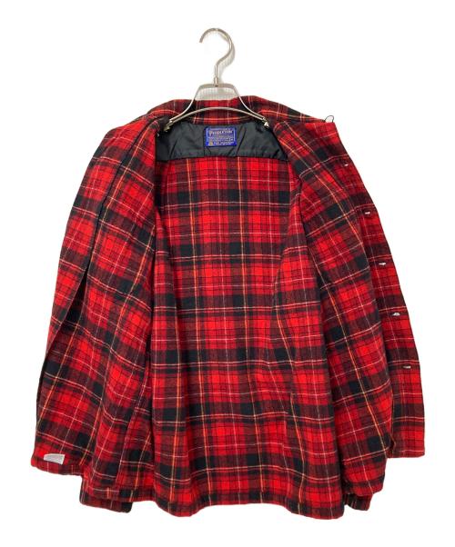 PENDLETON（ペンドルトン）PENDLETON (ペンドルトン) ウールチェックネルシャツ レッド×ブラック サイズ:Mの古着・服飾アイテム