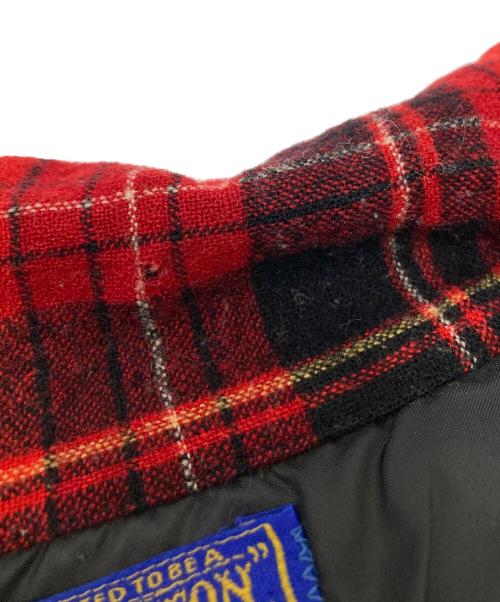 PENDLETON（ペンドルトン）PENDLETON (ペンドルトン) ウールチェックネルシャツ レッド×ブラック サイズ:Mの古着・服飾アイテム