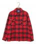 PENDLETON（ペンドルトン）の古着「ウールチェックネルシャツ」｜レッド×ブラック