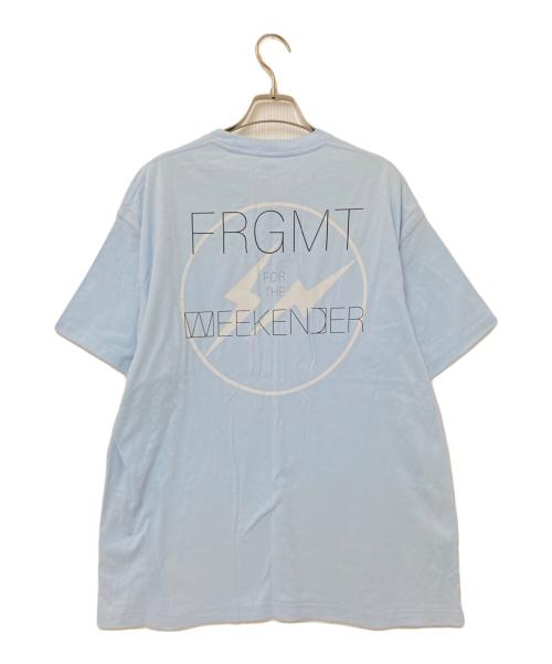 SEQUEL（シークエル）SEQUEL (シークエル) FRAGMENT DESIGN (フラグメントデザイン) プリントTシャツ ブルー サイズ:Lの古着・服飾アイテム