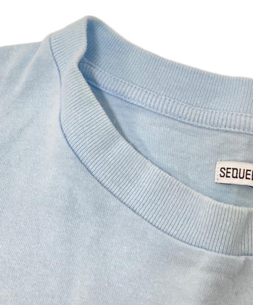 SEQUEL（シークエル）SEQUEL (シークエル) FRAGMENT DESIGN (フラグメントデザイン) プリントTシャツ ブルー サイズ:Lの古着・服飾アイテム