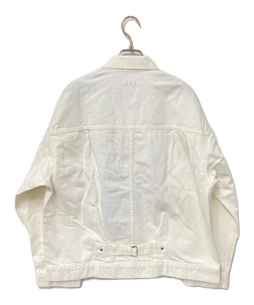 Attick by John bull（アティックバイジョンブル）Attick by John bull (アティックバイジョンブル) デニムトラッカージャケット ホワイト サイズ:F 未使用品の古着・服飾アイテム