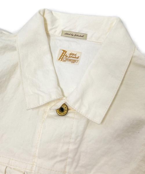 Attick by John bull（アティックバイジョンブル）Attick by John bull (アティックバイジョンブル) デニムトラッカージャケット ホワイト サイズ:F 未使用品の古着・服飾アイテム